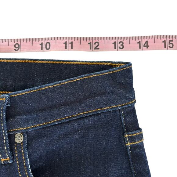 Revolve Boyish The Donny Dark Blue Wash High Rise Skinny Jeans Size 27 - Picture 5 of 9